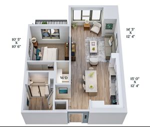 B4 | 1x1 | 665 sq ft