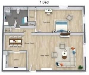 1Bedroom/1 Bathroom