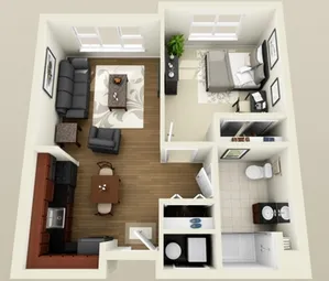 South Cottage Village - 1 Bedroom 1 Bath
