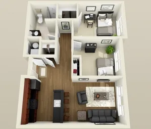 South Cottage Village - 2 Bedroom 1 Bath