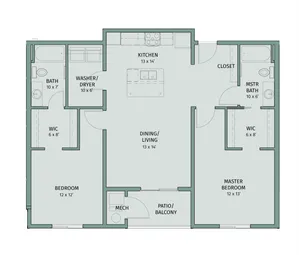 Indigo- 2 Bedroom, 2 Bathroom