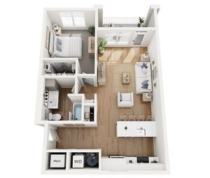 Floor Plan A1 | Echelon at Charlotte | Apartments in Charlotte, NC