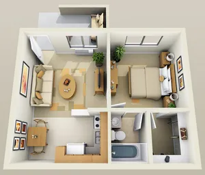 1 Bedroom Floorplan