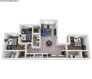 3 bed 3 bath floor plan