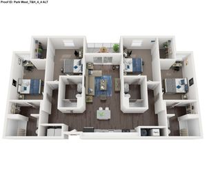 4 Bedroom 4 Bathroom Floor Plan