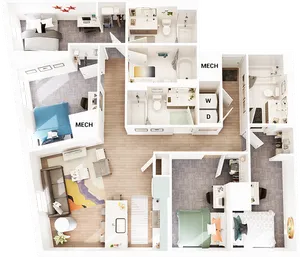 4x4 | 4 bed 4 bath | from 1,322 square feet