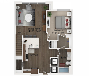A1L | One Bedroom | Floor 1