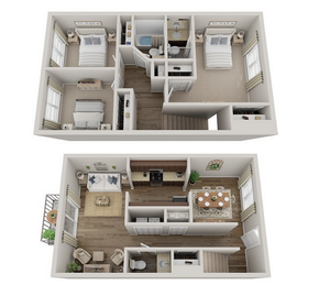 C2-Three Bedroom Townhome