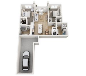 Floor Plan 2B | Seasons at Elgin | Apartments in Elgin, IL