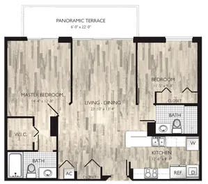 2 Bedroom, 2 Bath