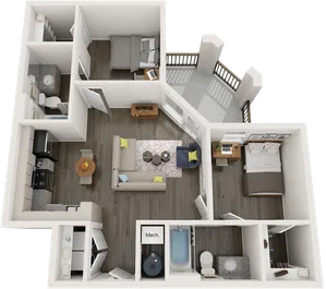 B3 | 2 bed 2 bath | from 818 square feet