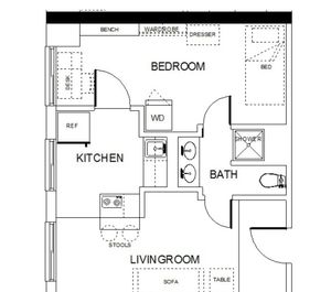 1BR/1BA - A3