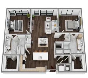 L: 2 Bed / 2 Bath