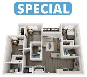 C4 | 3 bed 3 bath | from 1142 square feet