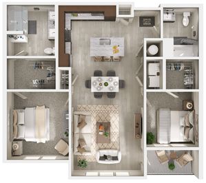 Maple | 2x2 | 1184 sf ADA