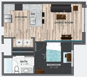 LUX on Capitol - 1 BEDROOM, 1 BATH