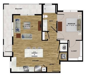 MLK Highline Abstract | A4 Floor Plan
