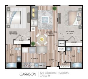 970 Square Feet