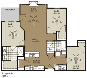 3 Bdrm Floor Plan | Woodland Reserve | Ankeny, Iowa