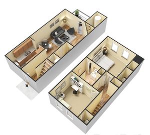 Floor Plan 3 | Apartments In North Charleston SC | Plantation Flats