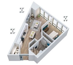 B6 | 1x1 | 682 sq ft
