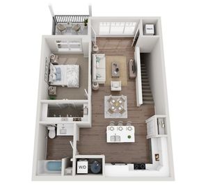 Floor Plan 1E | Seasons at Grafton | Apartments in Grafton, WI