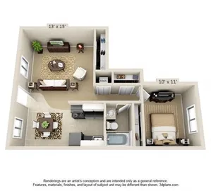One Bedroom One Bath