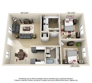 Two Bedroom Two Bath