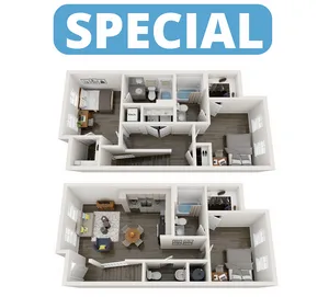 TH-C3 | 3 bed 4 bath | from 1270 square feet