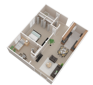 2 Bed 1 Bath