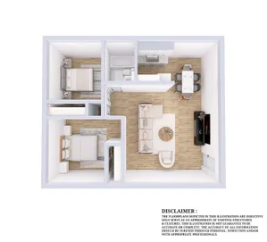 Two Bedroom Floor Plan