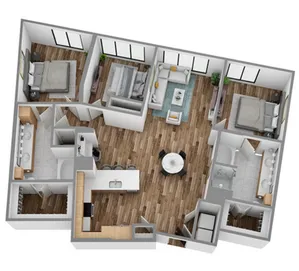 3D Q Floorplan