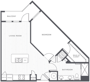 Beryl | 1 bed 1 bath | from 780 square feet
