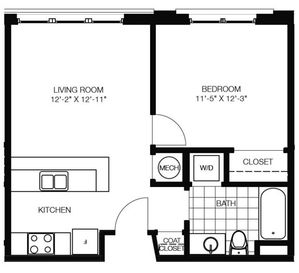 one bedroom apartment