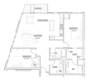 2Bed 2Bath - 1440 Sq Ft