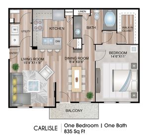 One Bedroom Apartment