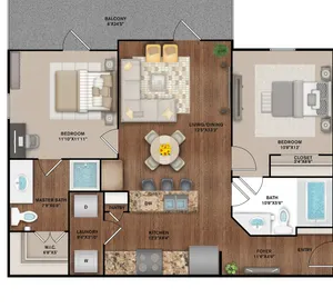 2x2 Floor Plan