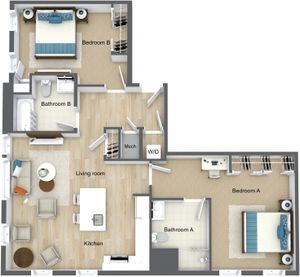 2 Bedroom 2 Bathroom B14