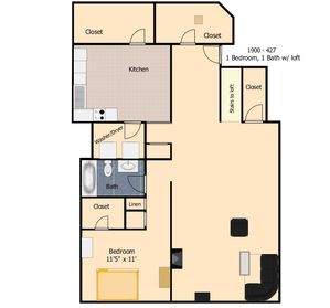 1 Bedroom Loft