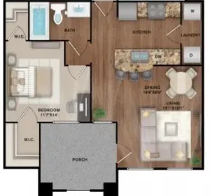 1x1 Floor Plan