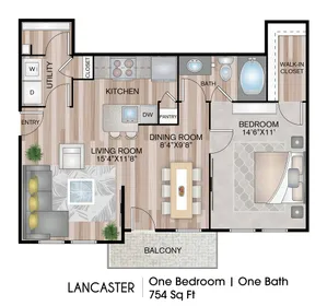 One Bedroom Apartment
