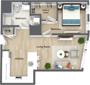 1 Bedroom 1 Bathroom A1