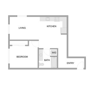 1X1 The Aspen One Bedroom