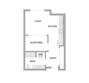 The Walker Urban One Bedroom