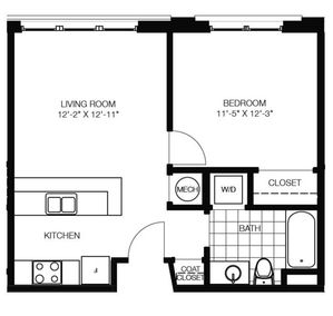 one bedroom apartment