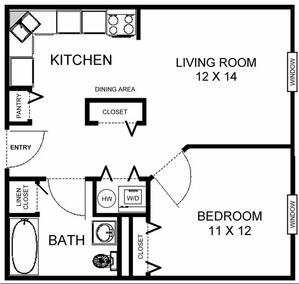 one bed one bath
