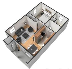 One Bedroom Floor Plan