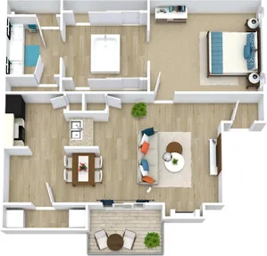 1 BED / 1 BATH / 914 SQFT