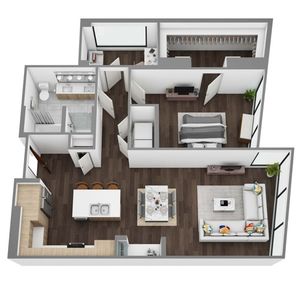 Floor Plan M - 3D