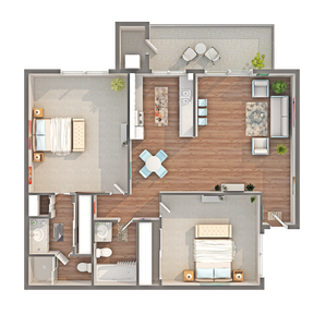 Sequoia | 2-Bedroom Floorplan